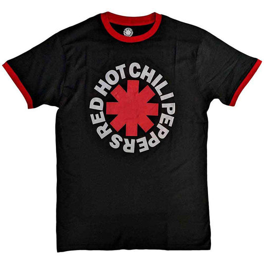 Red Hot Chili Peppers Ringer T-Shirt Classic Asterisk - Ireland Vinyl