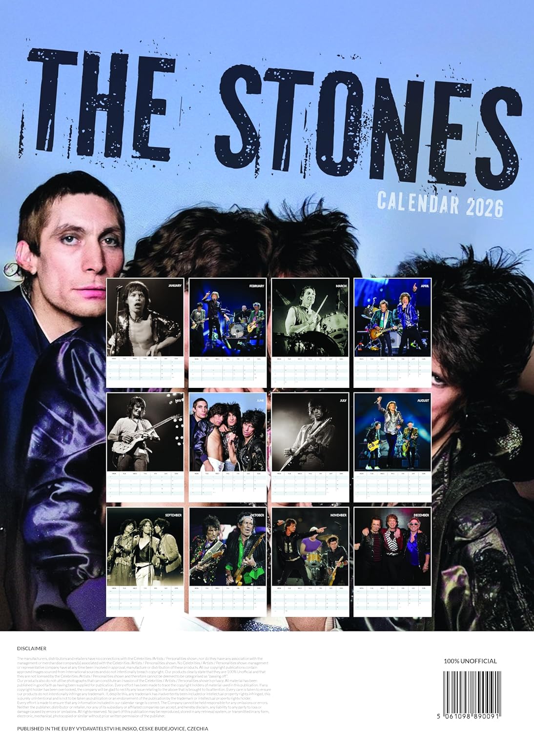 Rolling Stones 2026 Calendar