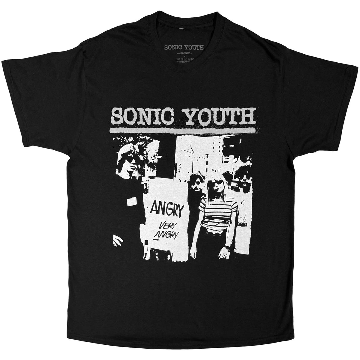 Sonic Youth Shirt - Angry (Black) Shirts