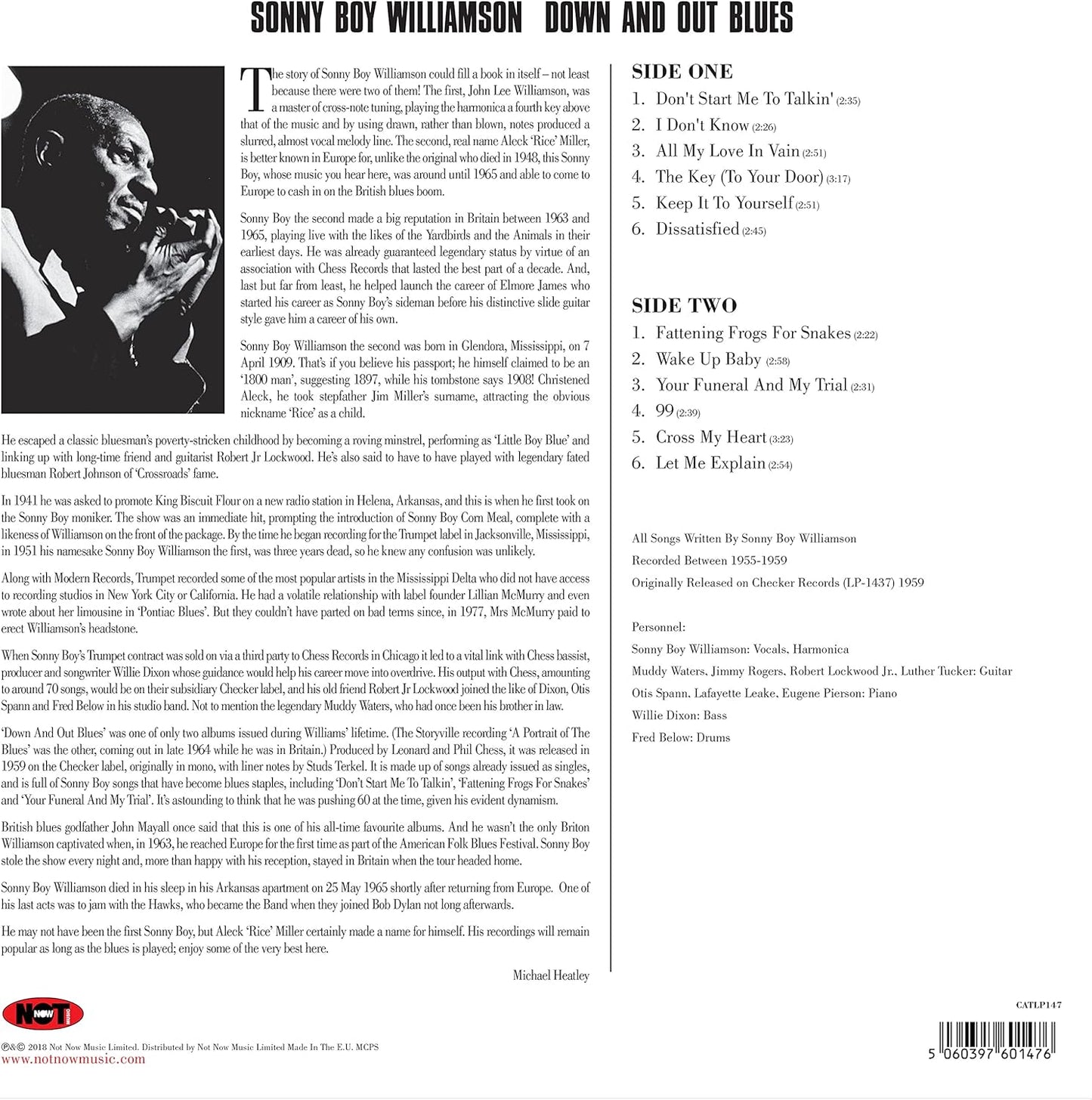 Sonny Boy Williamson Down and Out