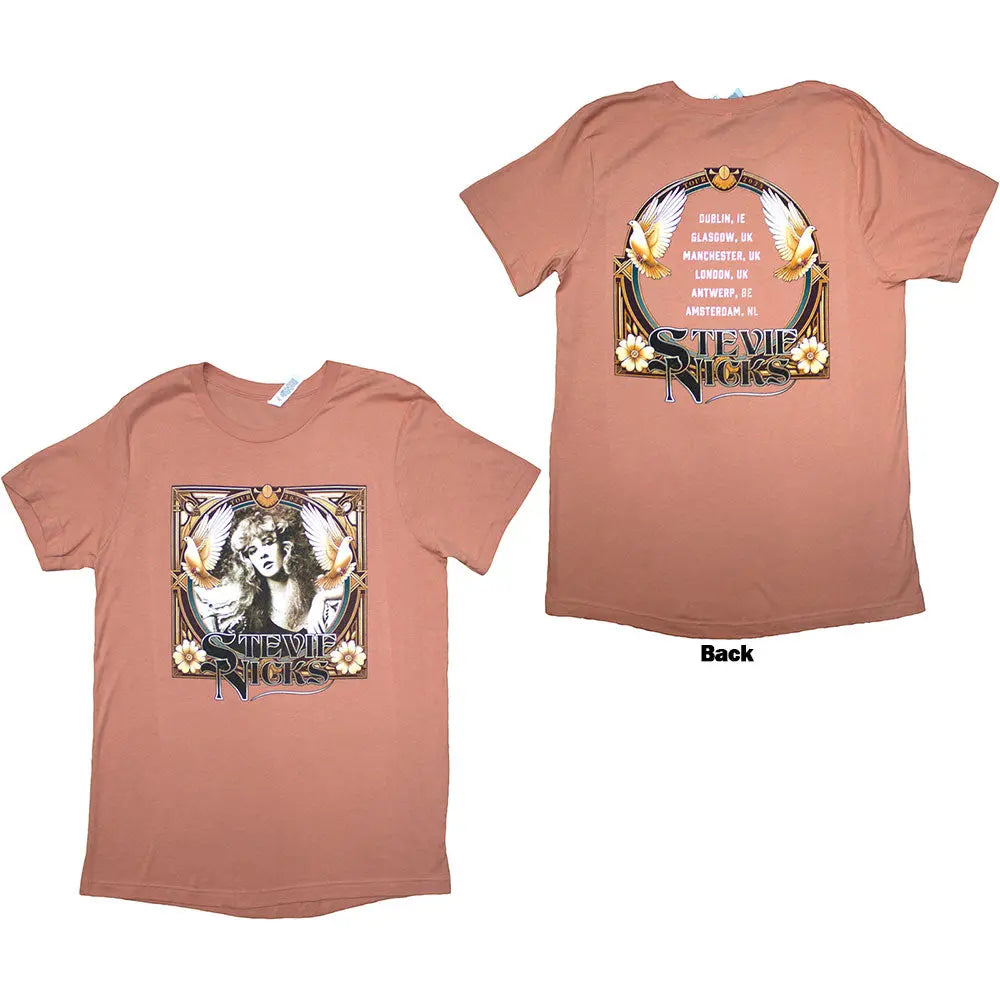 Stevie Nicks Ladies Shirt Tour '24 Retro Photo (Orange) Shirts