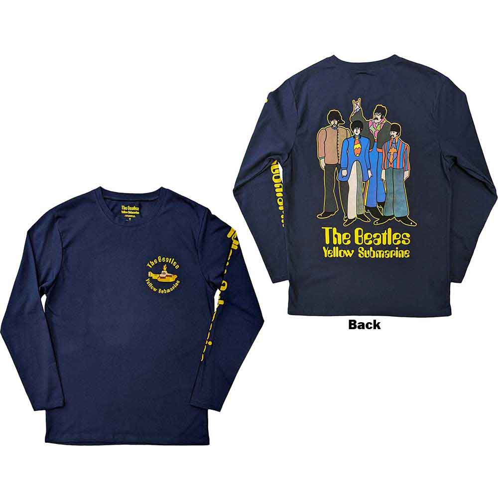 The Beatles Long Sleeve T-Shirt: Yellow Submarine Band – Ireland Vinyl