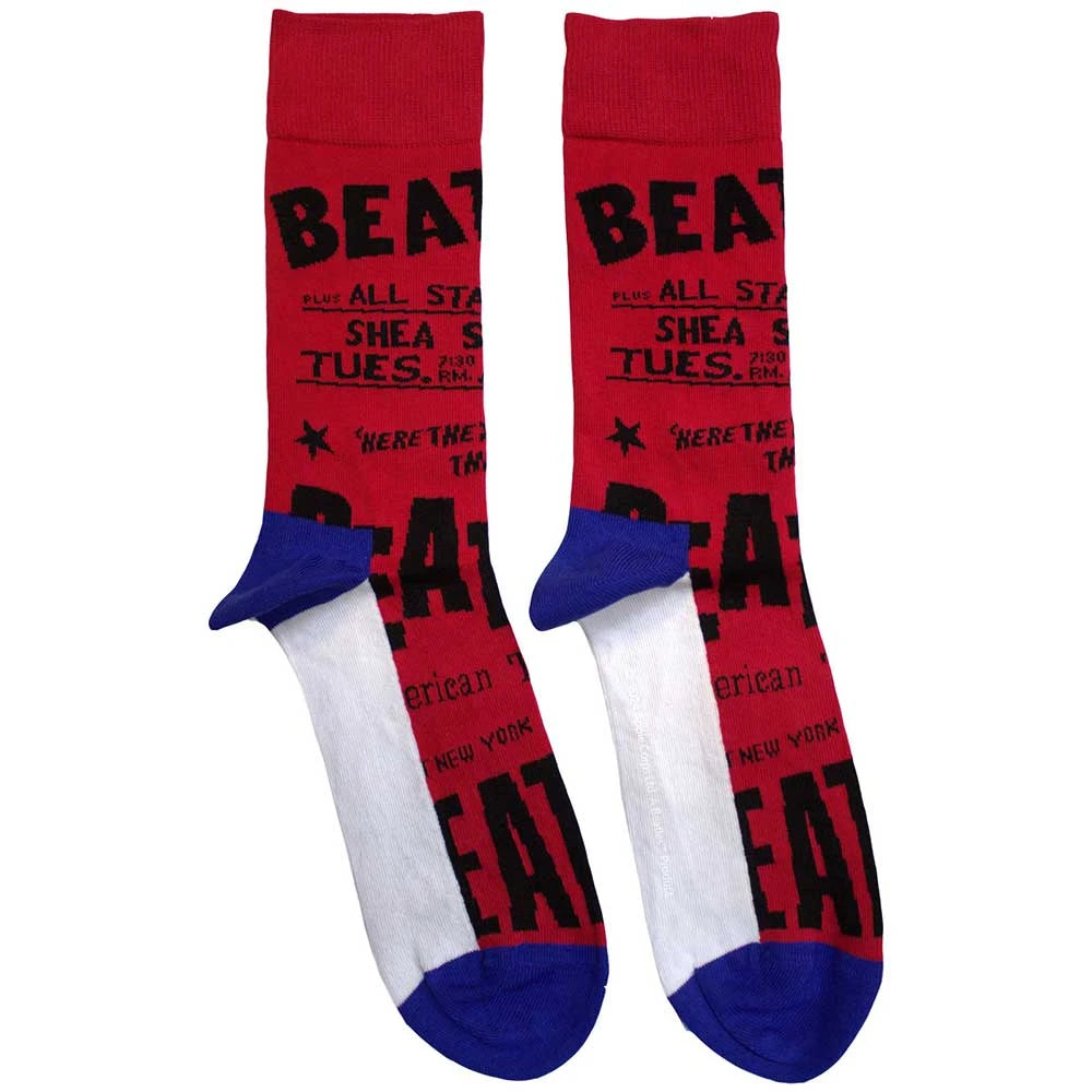 The Beatles Socks - USA (Red) Shirts