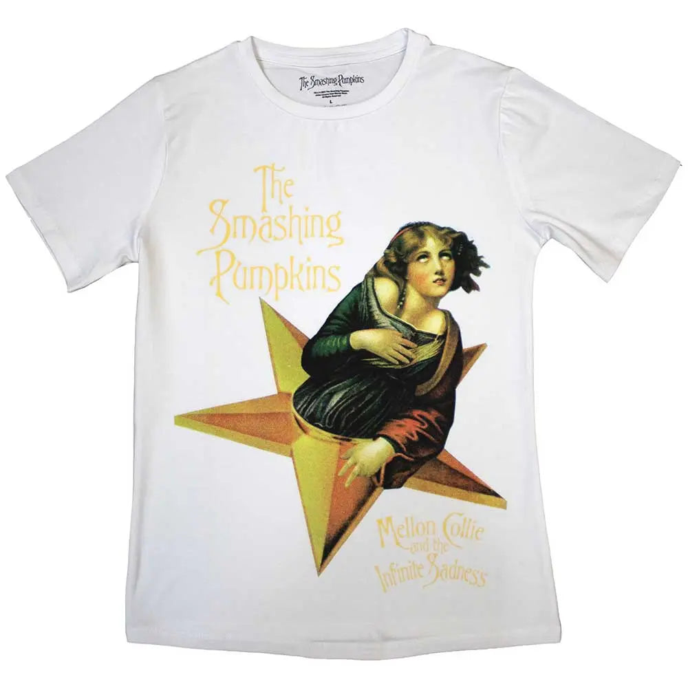 The Smashing Pumpkins Ladies T-Shirt Mellon Collie (White) Shirts