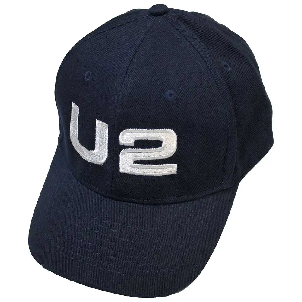 U2 Navy Baseball Cap: White Logo (Ex-Tour)