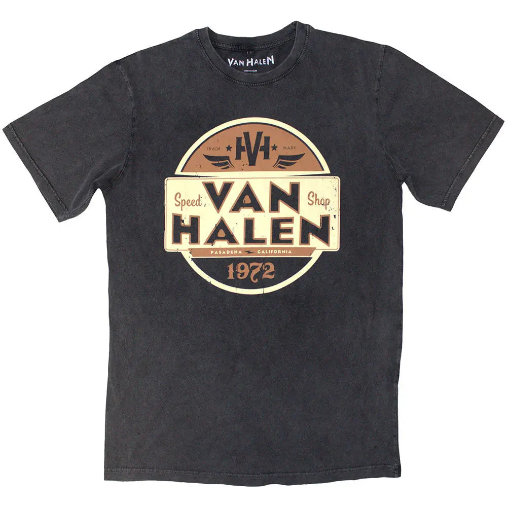 Van Halen Stone Wash Shirt Speed Shop Shirts