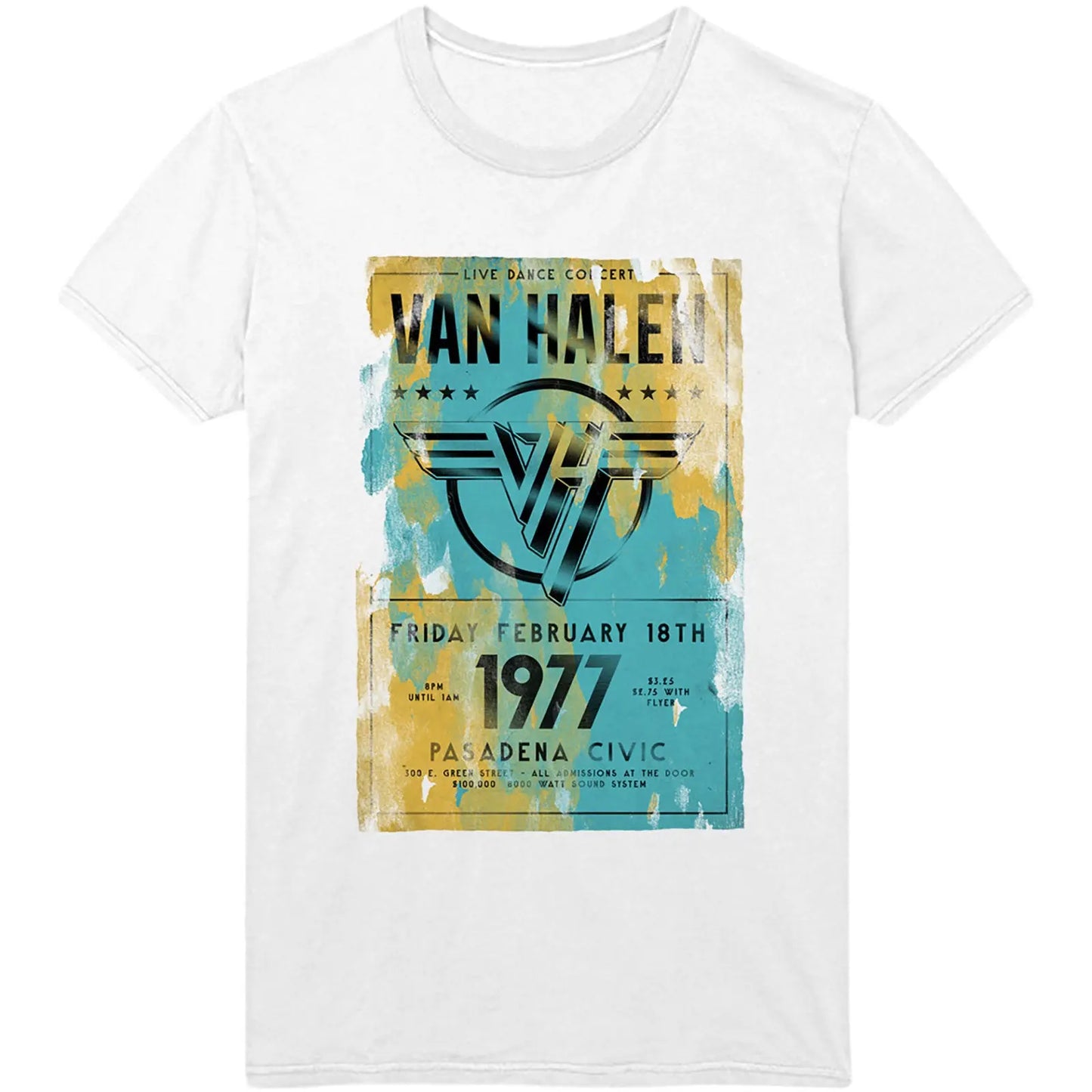 Van Halen T-Shirt Pasadena '77 Shirts S