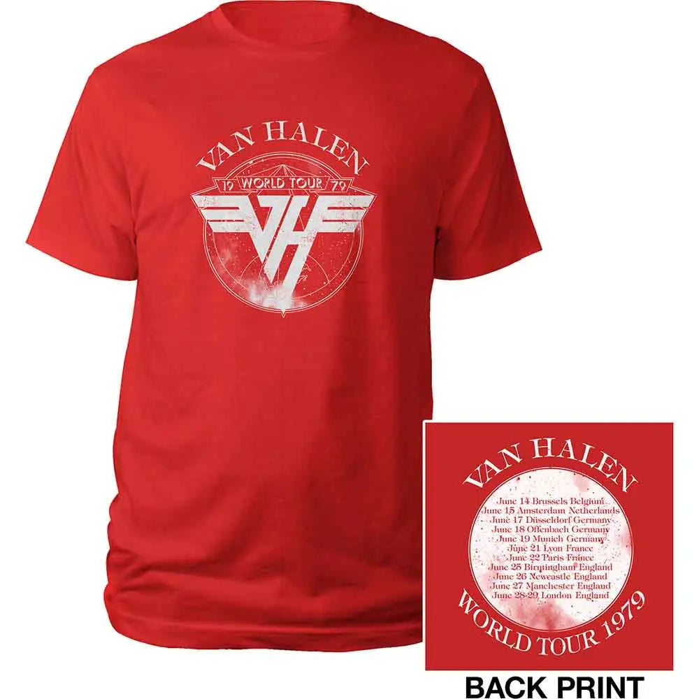 Van Halen T-Shirt: 1979 Tour (Back Print) Shirts