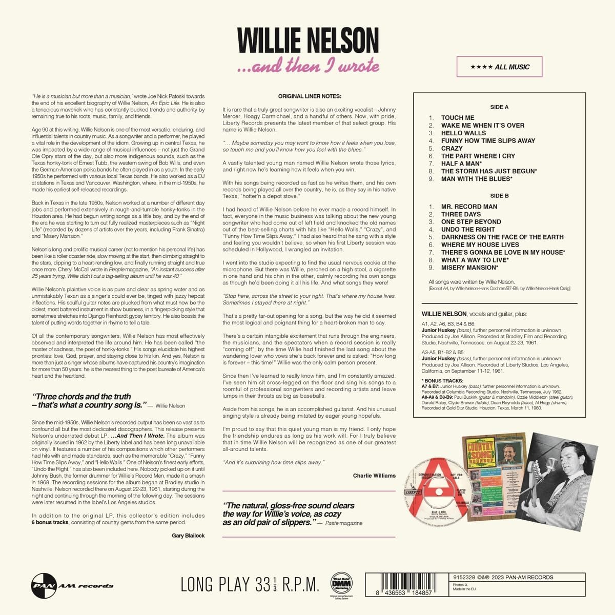 Willie Nelson And Then I Wrote