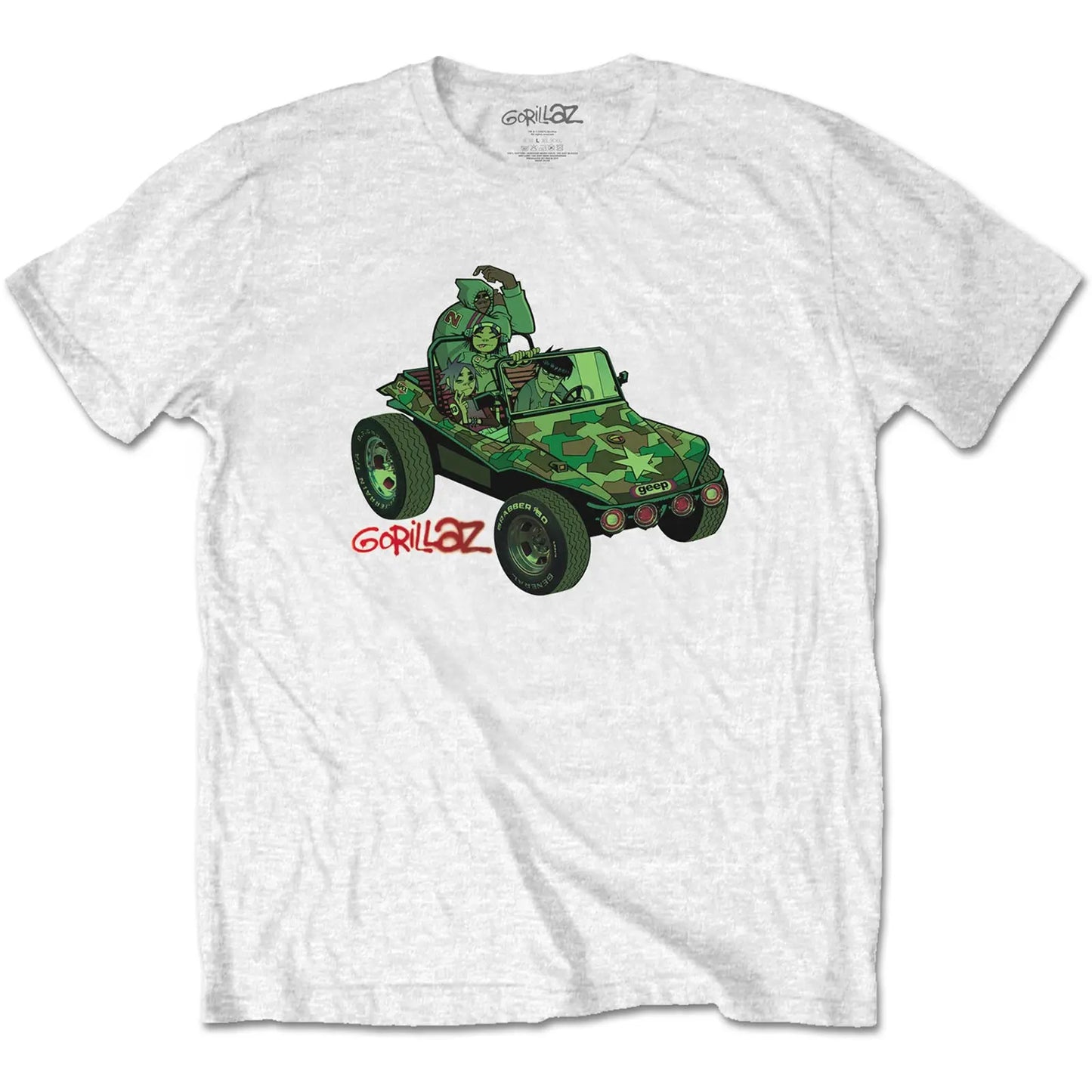 Gorillaz Jeep Official Shirt Shirts S