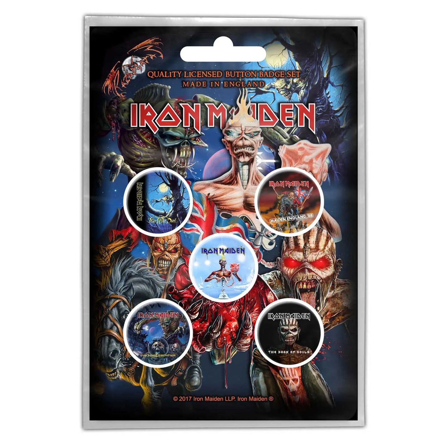 Iron Maiden Button Badge Pack Shirts
