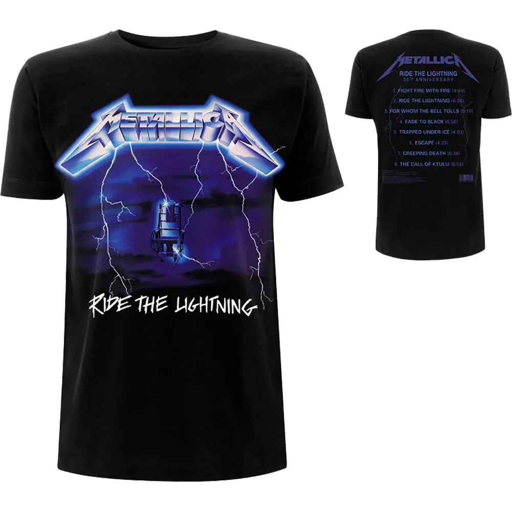 Metallica T-Shirt: Ride The Lightning Tracks Shirts S