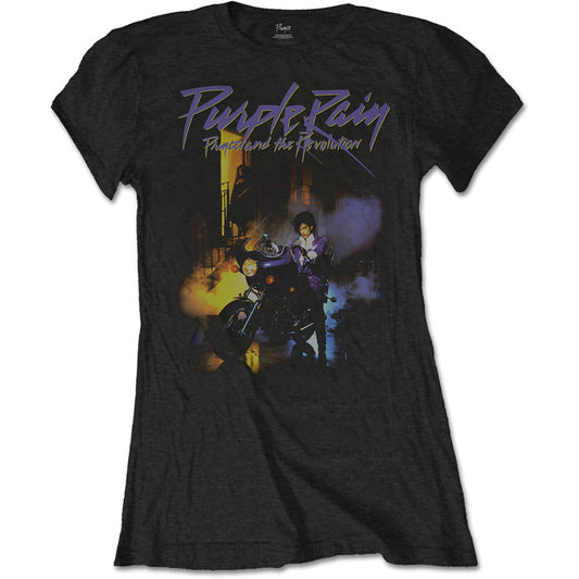 Prince Ladies T-Shirt: Purple Rain - Ireland Vinyl