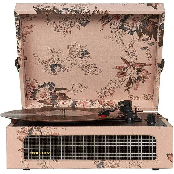 Crosley CR8017B-FL4 Voyager Portable Turntable - Floral Turntable