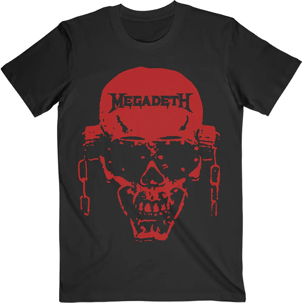 Megadeth Tee: Vic Hi-Contrast Red Shirts