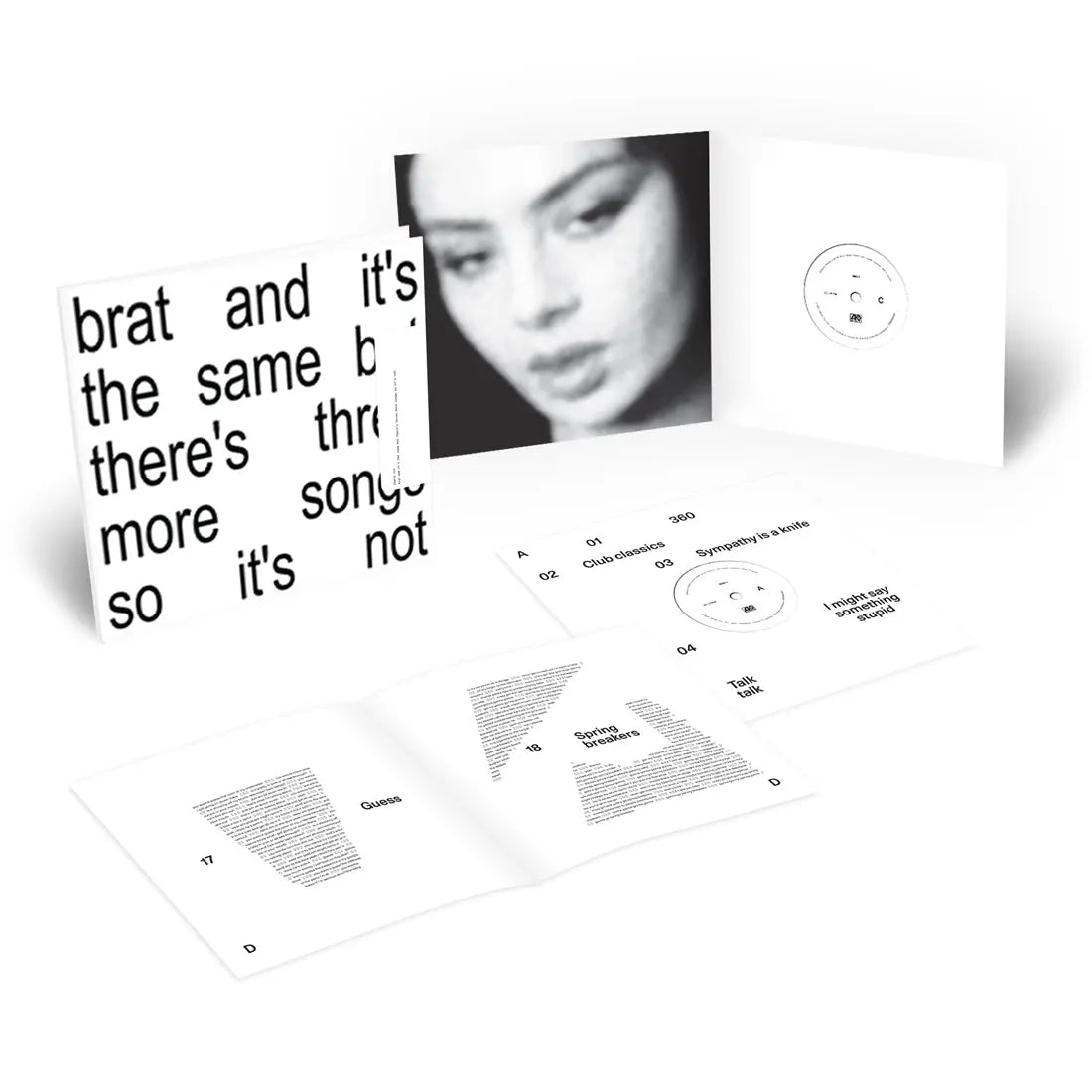 Charli XCX Brat and it’s the same but there’s three more songs so it’s not Ireland Vinyl