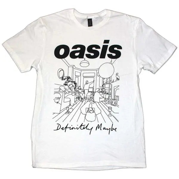 NEW SHIRT: Oasis Definitely Maybe Line Drawing Ireland Vinyl