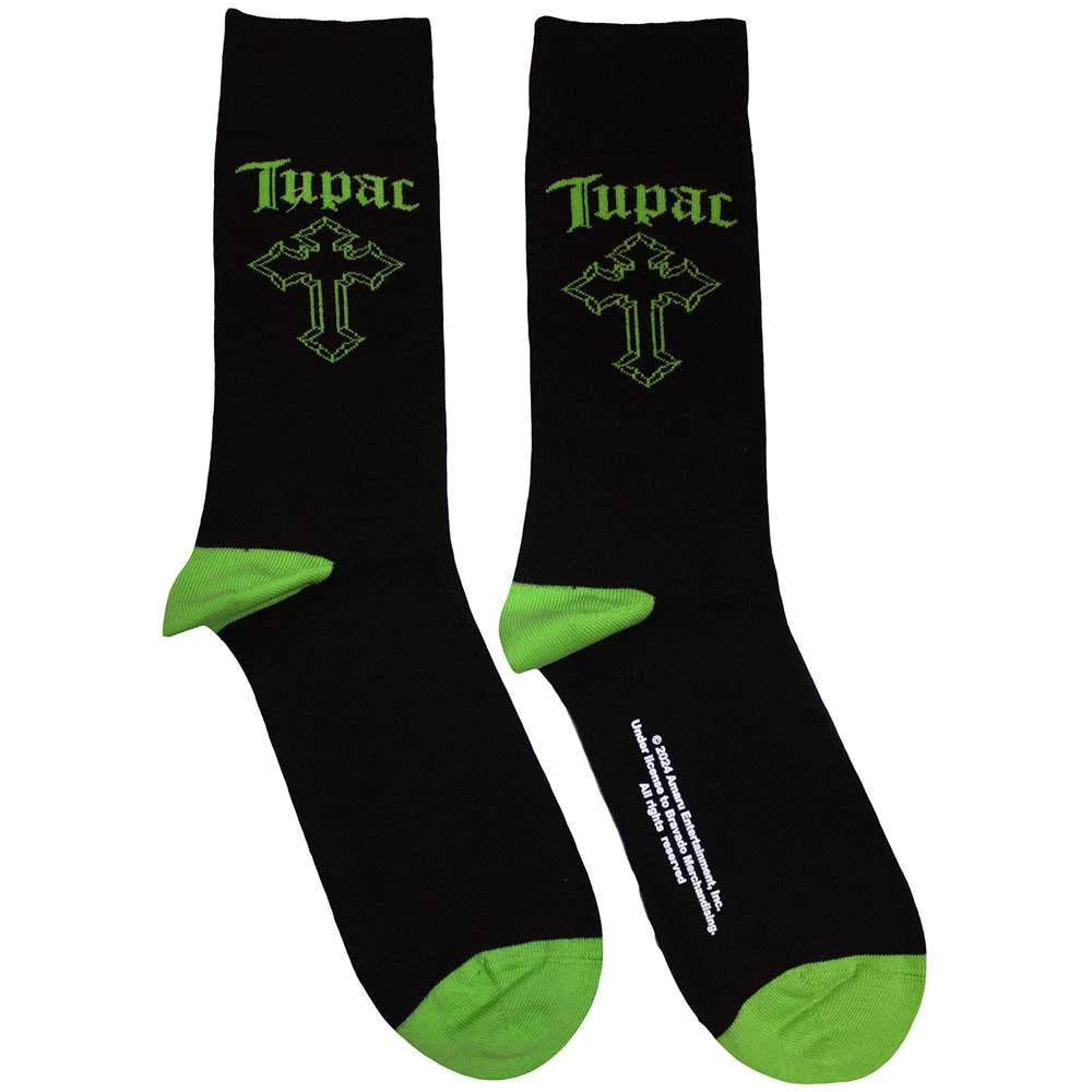 2Pac Socks - Green Cross Shirts
