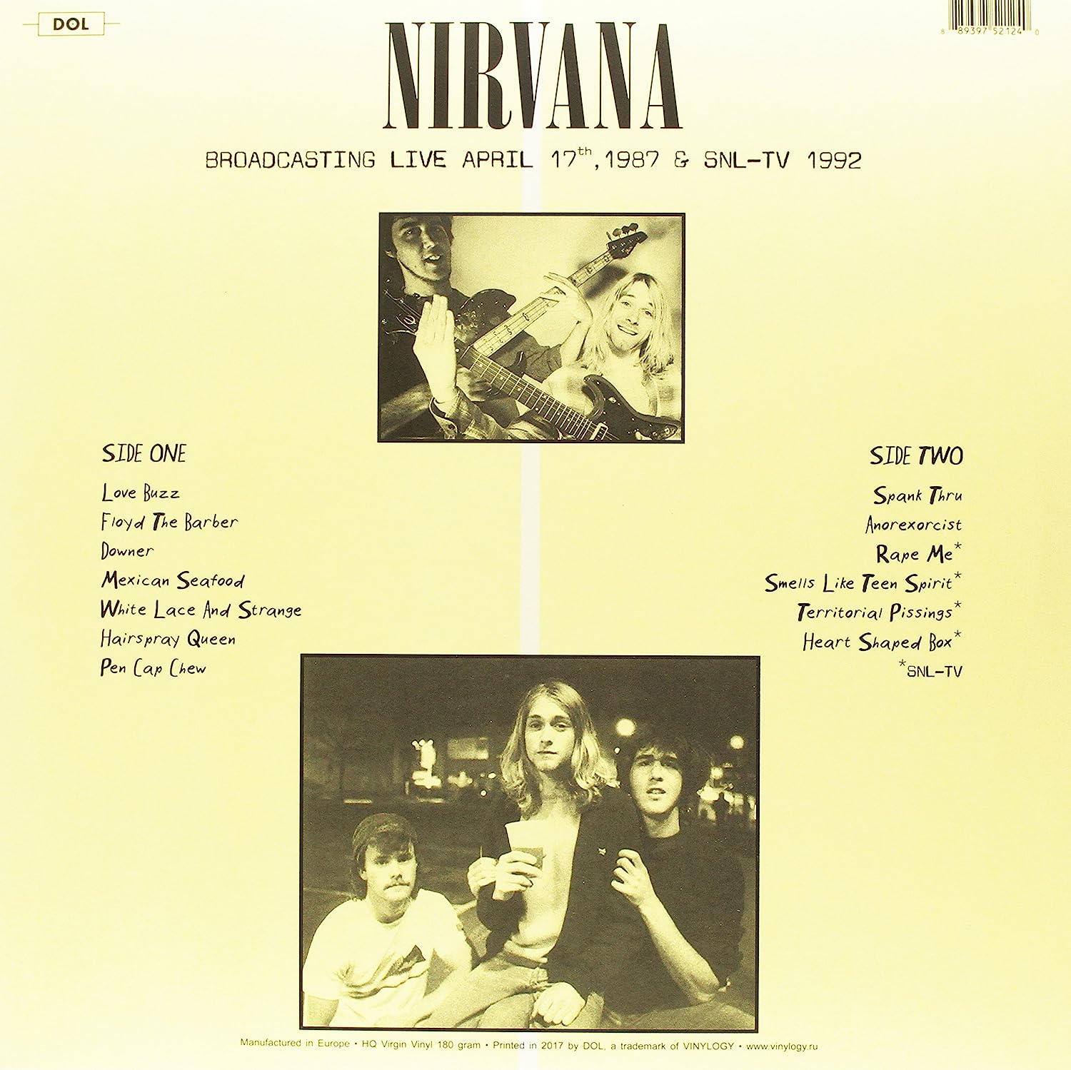 Nirvana Broadcasting Live - Ireland Vinyl