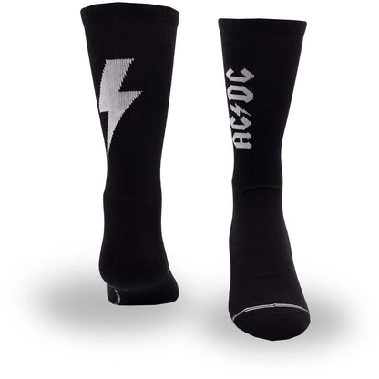 AC DC Crew Socks - Bolt (Black)
