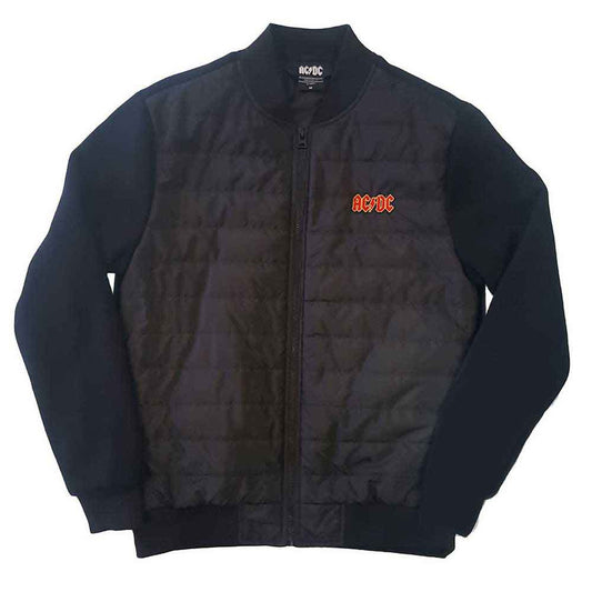 AC/DC Quilted Jacket: Logo (Black)