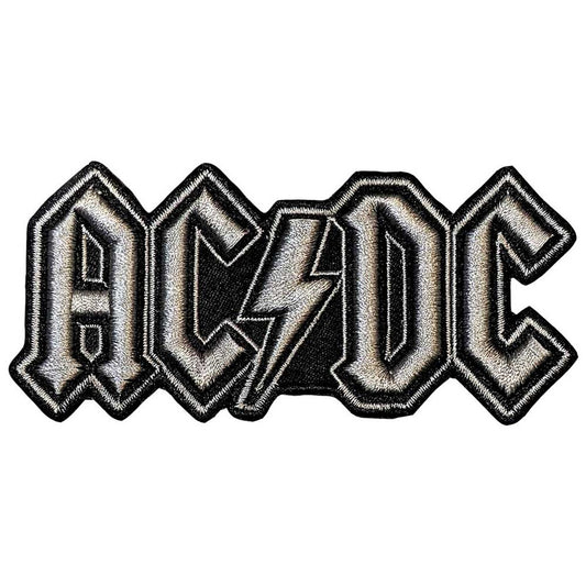 AC/DC Standard Patch: Silver Logo Shirts