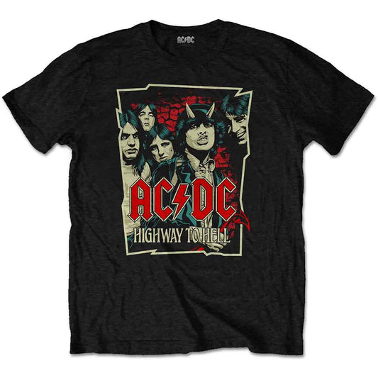 AC DC T-Shirt Highway To Hell Sketch - Ireland Vinyl