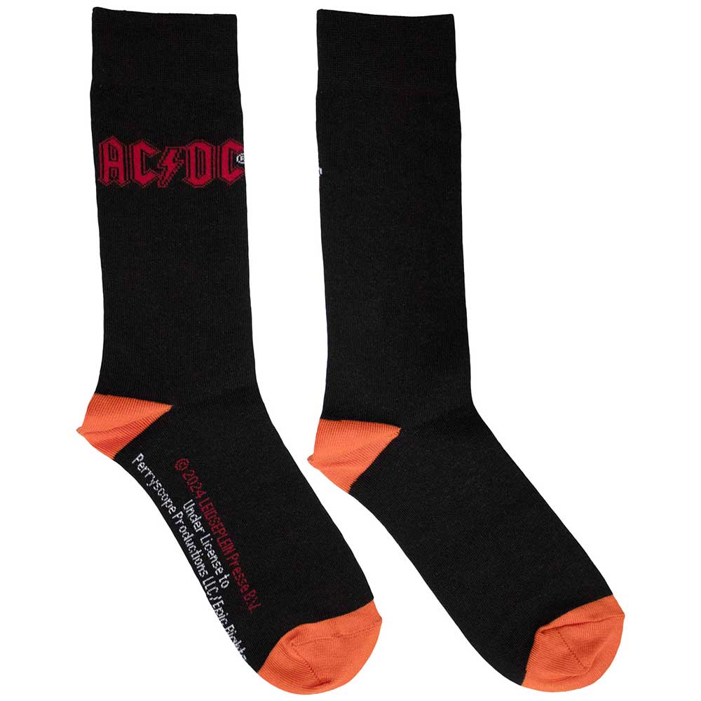 AC DC Unisex Ankle Socks Red Logo – Ireland Vinyl