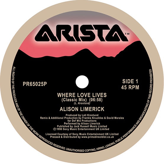 Alison Limerick Where Love Is 12"