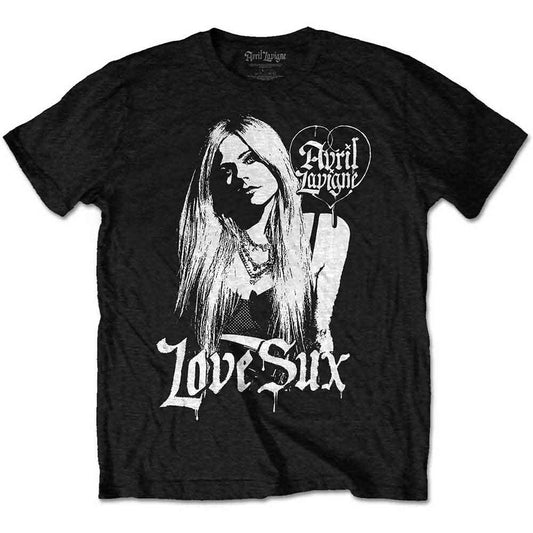 Avril Lavigne T-Shirt Love Sux (Back Print) - Ireland Vinyl