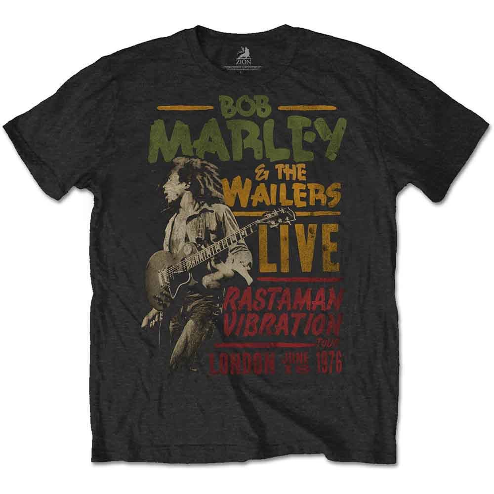 Bob Marley Shirt: Rastaman Vibration Tour 1976 Shirts