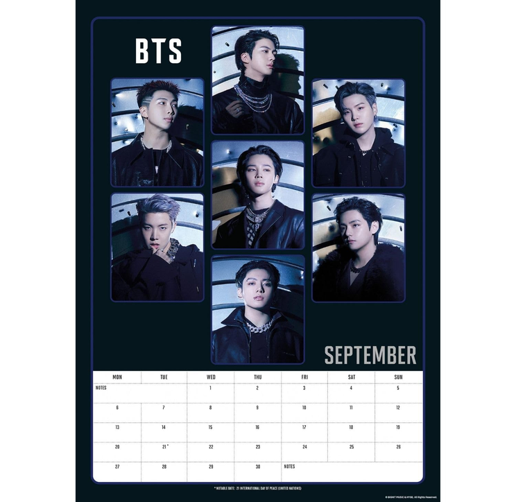 BTS 2027 A3 Calendar