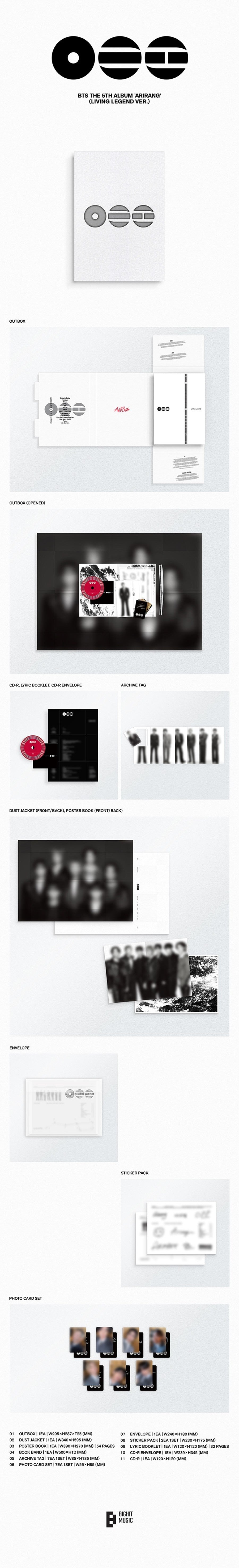 BTS 'ARIRANG' (Living Legend Ver.) CD