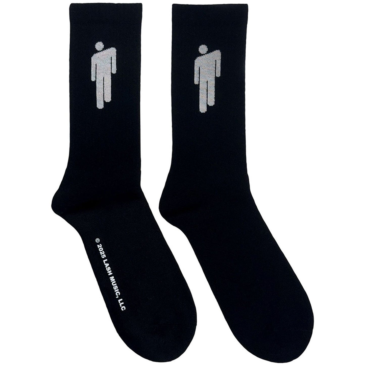 Billie Eilish Unisex Terry Socks: White Blohsh (Black) Shirts