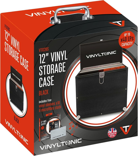 12" Vinyl Record Storage Case (Black)