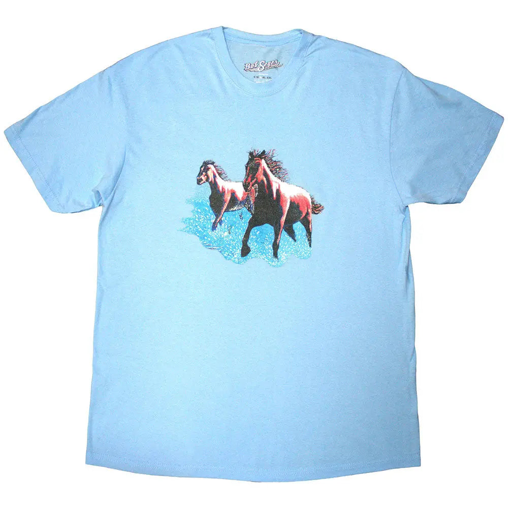 Bob Seger Shirt Horses (Light Blue) Shirts