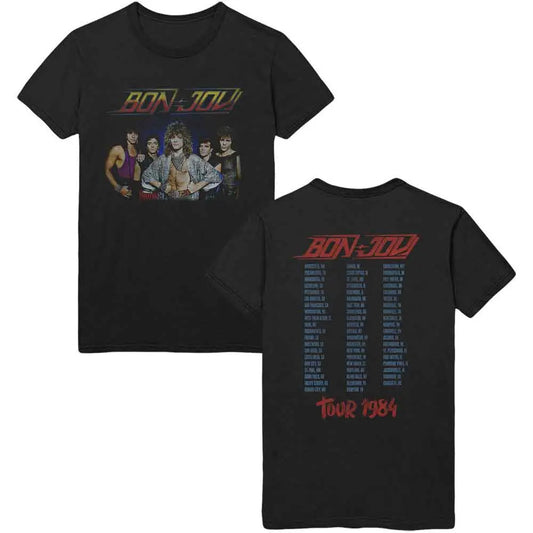 Bon Jovi T-Shirt Tour '84 (Back Print) Shirts