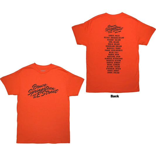 Bruce Springsteen Shirt Tour River Font Shirts