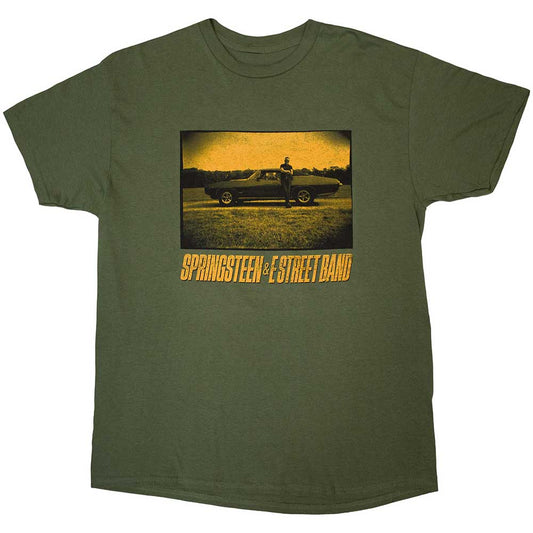 Bruce Springsteen T-Shirt: Tour '23 Sepia Car (Back Print & Ex-Tour) - Ireland Vinyl
