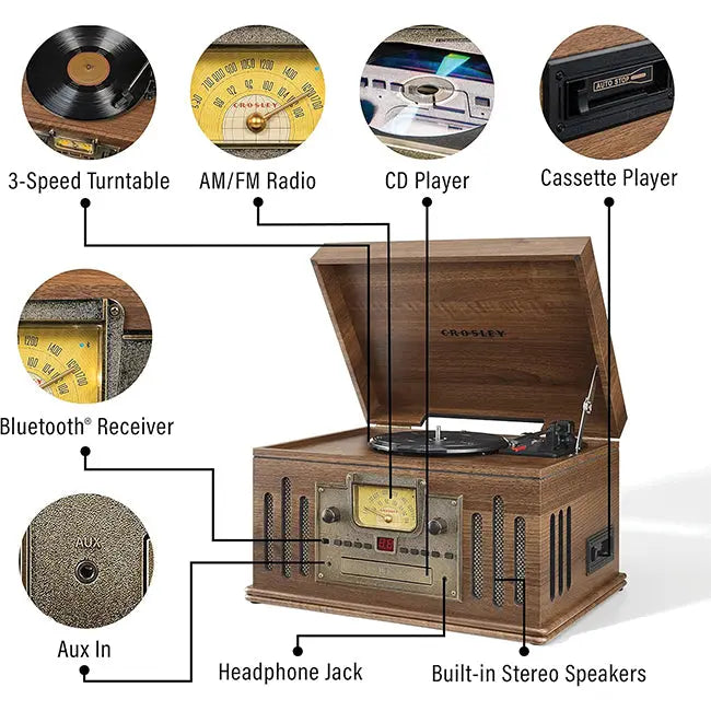 Crosley CR704B-WA Record Player Record Player