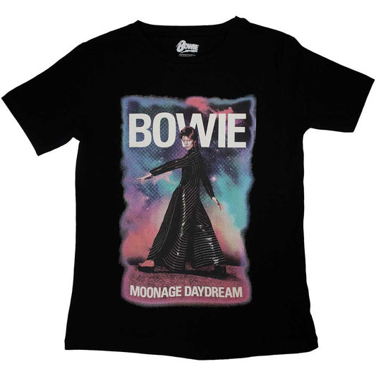 David Bowie Ladies T-Shirt Moonage 11 Fade - Ireland Vinyl