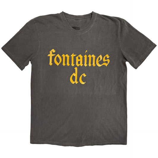Fontaines D.C. Stone Wash Shirt: Gothic Logo Shirts