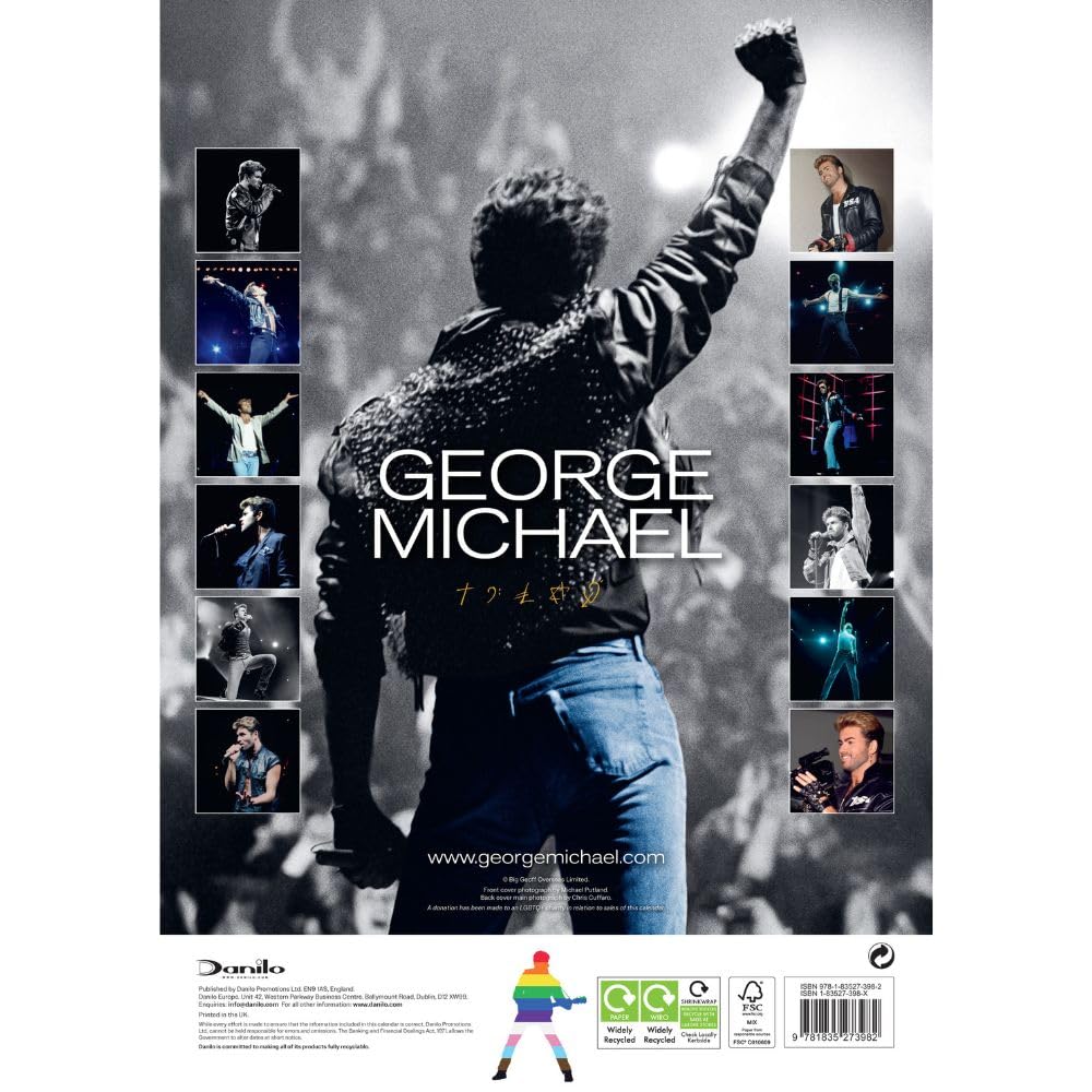 George Michael 2026 A3 Official Calendar