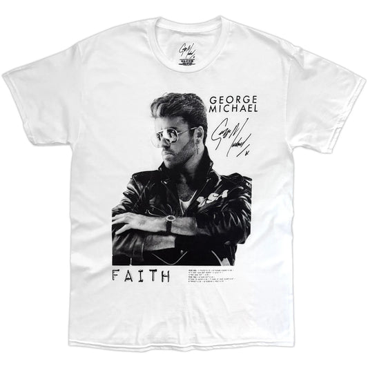 George Michael Shirt - Faith Tracklist Shirts