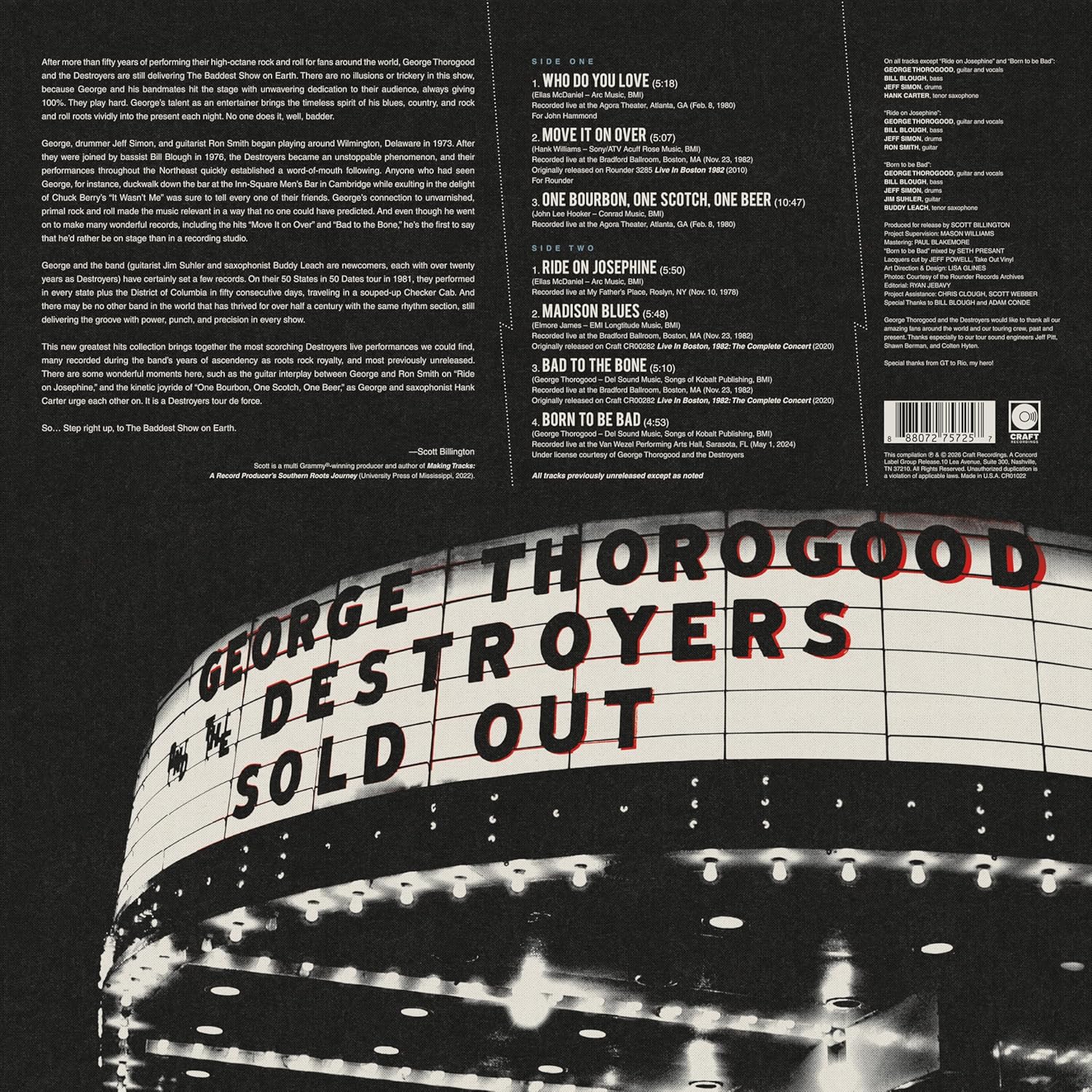 George Thorogood & The Destroyers The Baddest Show On Earth