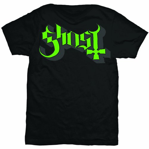 Ghost T-Shirt Green/Grey Keyline Logo - Ireland Vinyl