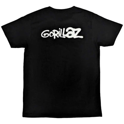 Gorillaz Shirt George Spray (Black) (Back Print) Shirts