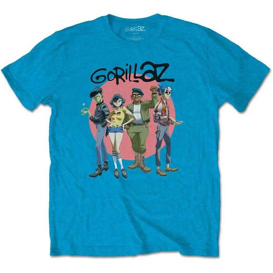 Gorillaz T-Shirt Group Circle Rise