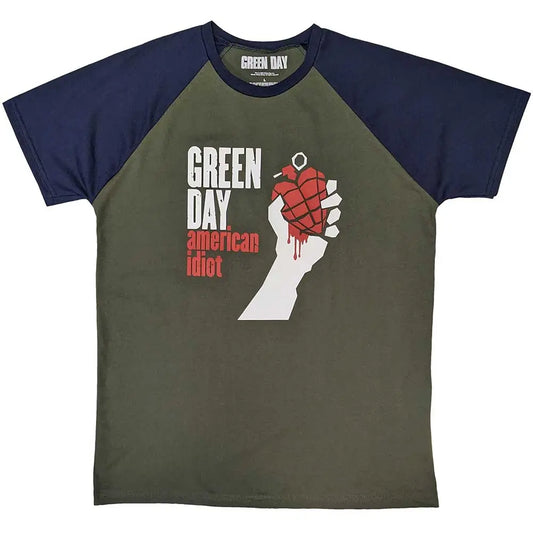 Green Day Raglan Shirt American Idiot Shirts