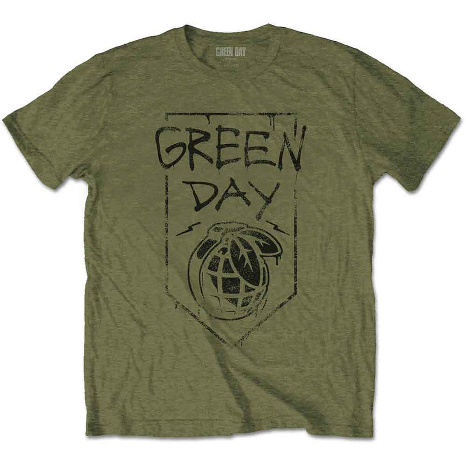 Green Day Shirt: Organic Grenade (Military Green) Shirts